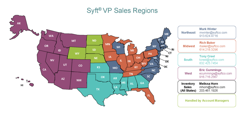 MHS now Syft VP Sales Regions